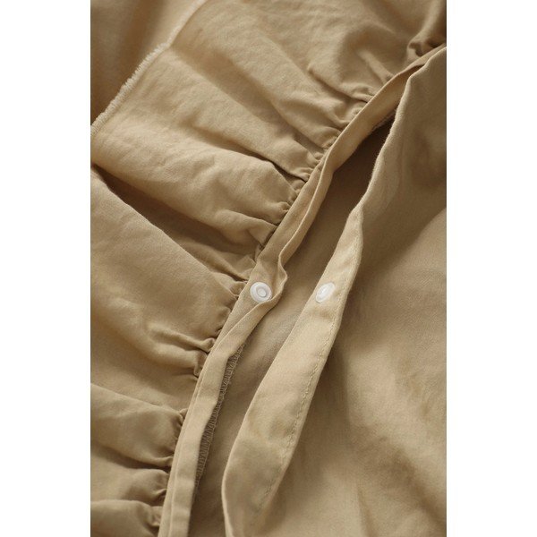 Šviesiai žalios spalvos/khaki spalvos iš satino medvilnės viengulė patalynė 150x210 cm Gloria – Ellos Home-image-3