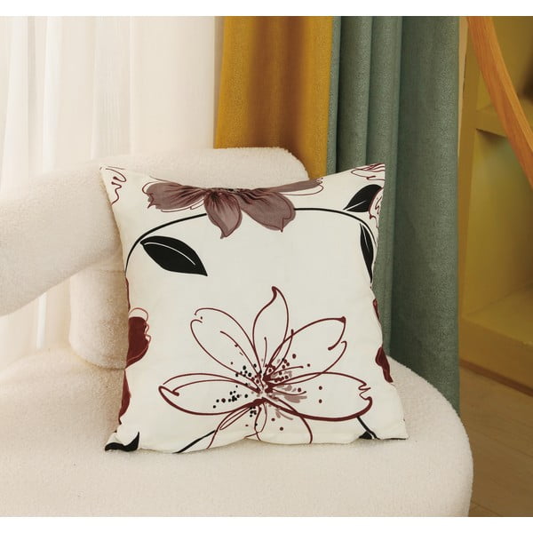 Rudos/kreminės spalvos mikrosatino viengulė patalynė 140x200 cm, 6 dalių komplektas Scarlet - My House-image-4