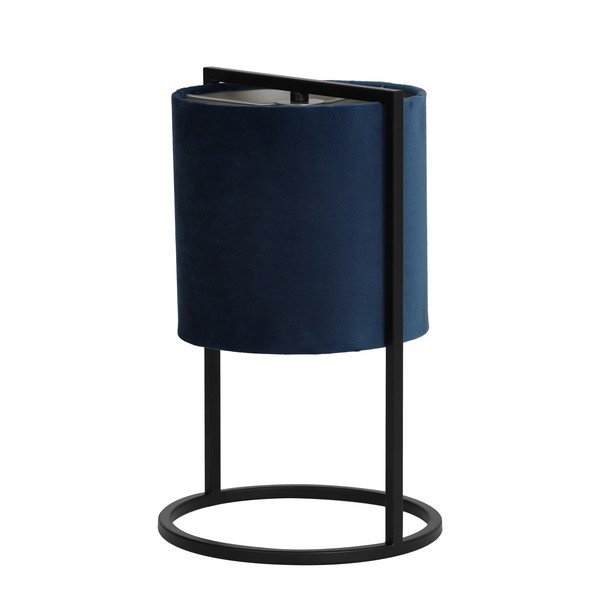 Juodai tamsiai mėlynas stalinis šviestuvas (aukštis 35 cm) Santos - Light & Living-image-3