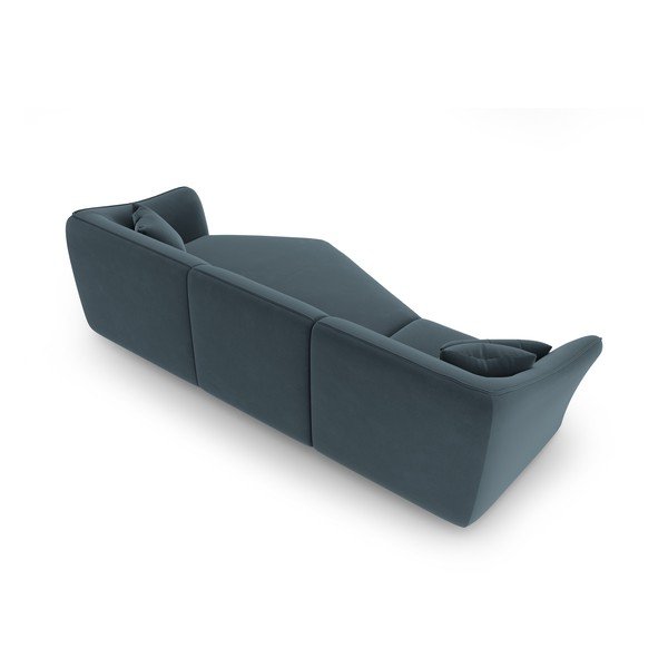 Iš velveto kampinė sofa mėlynos spalvos Tokyo – Cosmopolitan Design-image-4