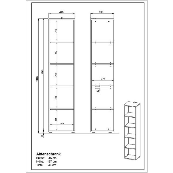 Kreminės spalvos matinis pastatoma lentyna 45x197x40 cm Lissabon – Germania-image-3
