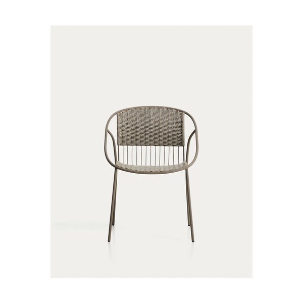 Taupe spalvos sodo kėdė Atrani – Kave Home-image-4