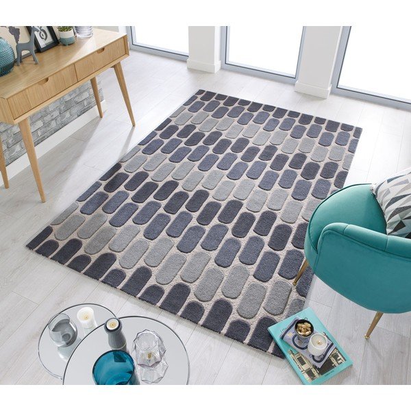 Pilkas vilnonis kilimas Flair Rugs Fossil, 160 x 230 cm-image-4