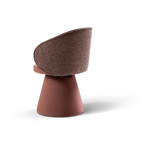 Rožinės spalvos iš velveto krėslas Inez – Micadoni -image-4