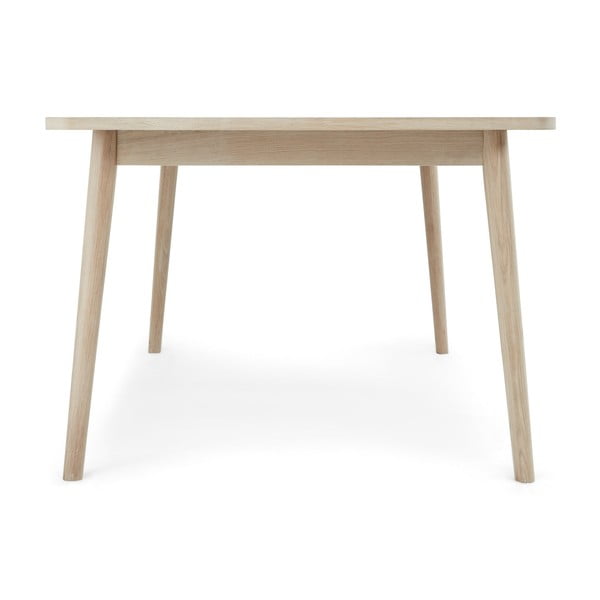 Prailginamas valgomojo stalas natūralios spalvos su ąžuolo dekoro stalviršiu 100x200 cm Nyborg – Furnhouse-image-3