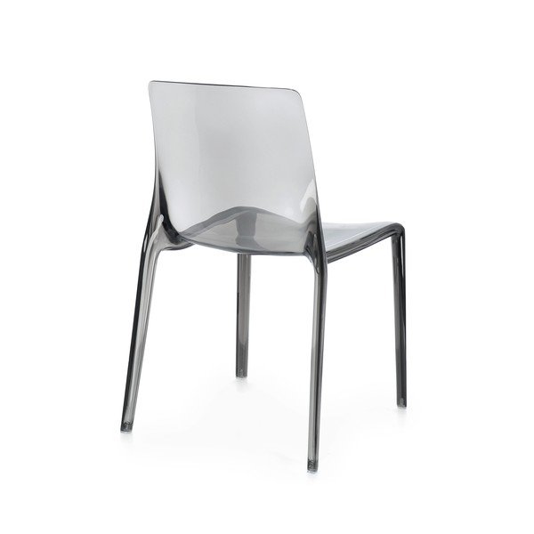 Pilkos spalvos plastikinė sodo kėdė Adele – Bizzotto-image-4