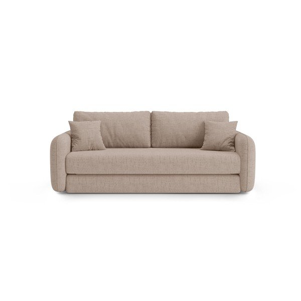 Smėlio spalvos sulankstoma sofa 225 cm – Micadoni 