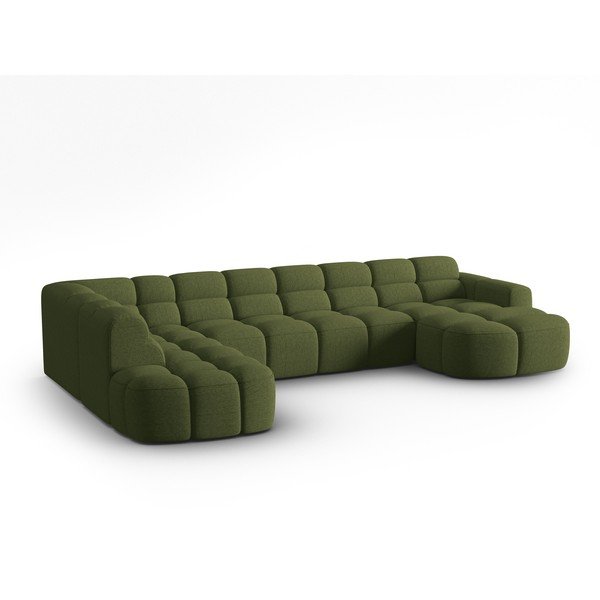 Kampinė sofa žalios spalvos Lisa – Micadoni Home-image-3