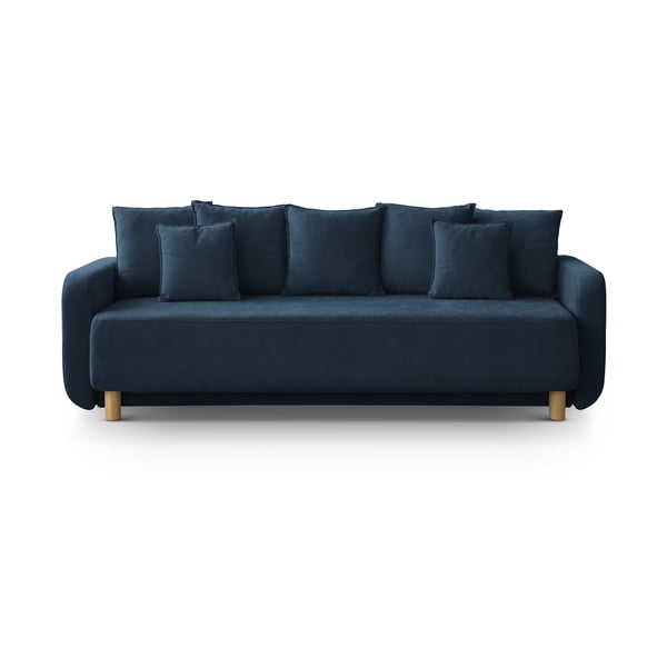 Tamsiai mėlynos spalvos sulankstoma/su sandėliavimo vieta sofa 231 cm Elen – Micadoni 