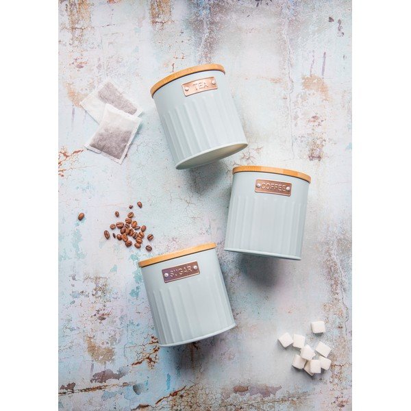 Iš plieno maisto laikymo indai 3 vnt. kavai/arbatai – Kitchen Craft-image-3