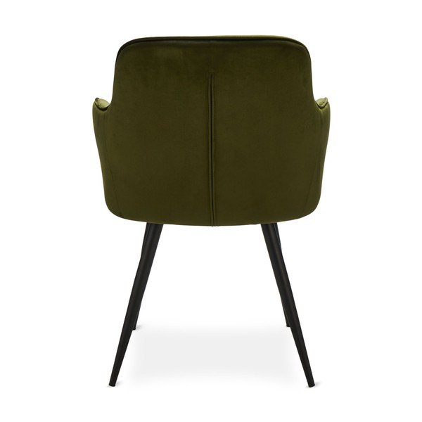 Valgomojo kėdės iš aksomo khaki spalvos 2 vnt. Nadja – Furnhouse-image-2