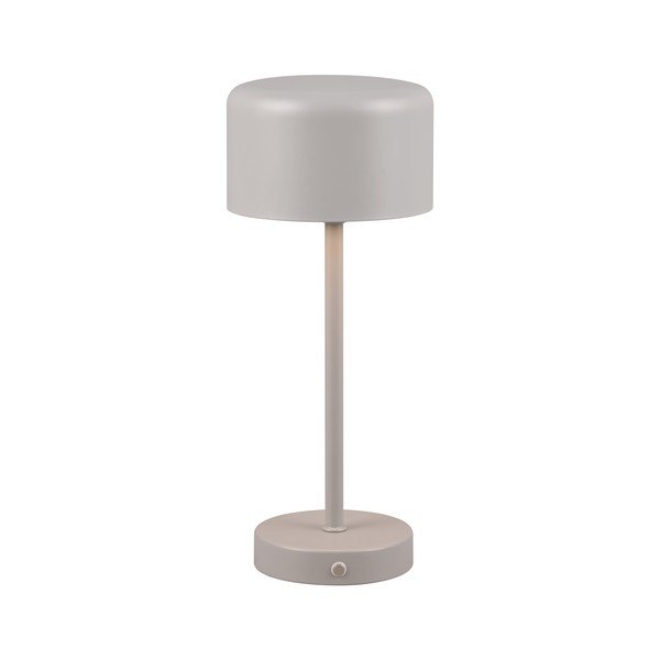 Stalinis šviestuvas šviesiai pilkos spalvos LED su pritemdymo funkcija (aukštis 30 cm) Jeff – Reality-image-1