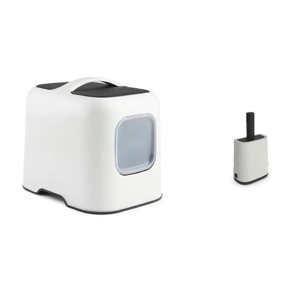 Kačių kraiko padėklas ir samtelių rinkinys baltos spalvos Biala – Rotho