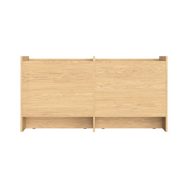 Natūralios spalvos šoninė spintelė iš ąžuolo 146x76x51 cm Hido – noo.ma-image-4