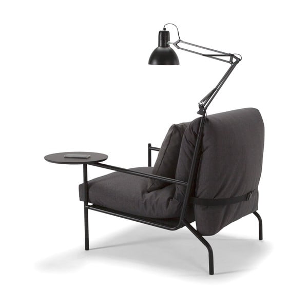 Šviestuvų ir staliukų rinkinys "Innovation Noir" foteliui ir "Neat" sofai