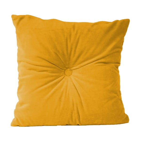 Geltonos spalvos medvilninė pagalvė PT LIVING, 45 x 45 cm