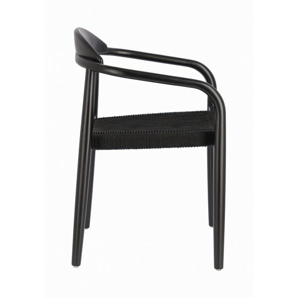 Juoda sodo kėdė iš eukalipto medienos Kave Home Glynis-image-3