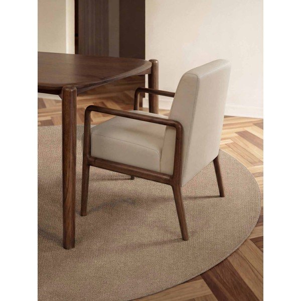 Rankų darbo smėlio spalvos iš vilnos apvalios formos kilimas ø 160 cm Greenwich – Ted Baker-image-2