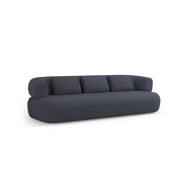 Tamsiai mėlynos spalvos sofa iš boucle 226 cm Jenny – Micadoni 