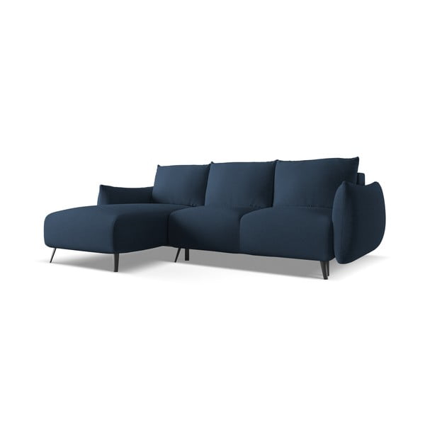 Mėlynos spalvos kampinė sofa (su kairiuoju kampu) Malie – Makamii-image-2