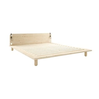 Dvigulė lova iš medienos masyvo su šviestuvais Karup Design Peek, 160 x 200 cm