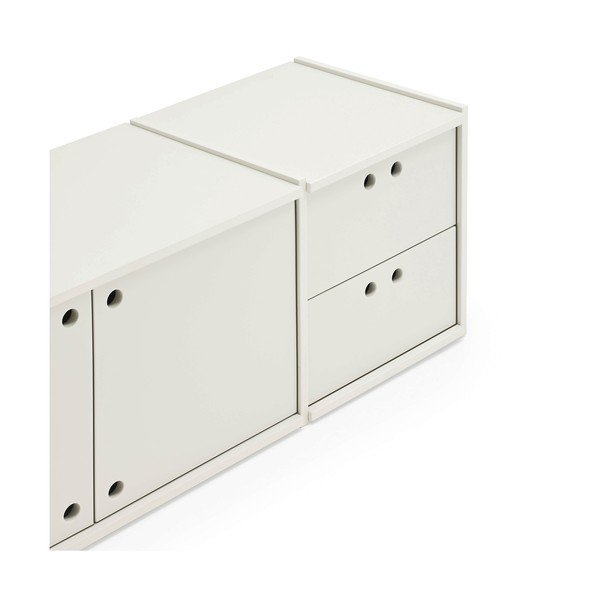 Kreminės spalvos TV spintelė 157x42x40 cm Wally – Teulat-image-3