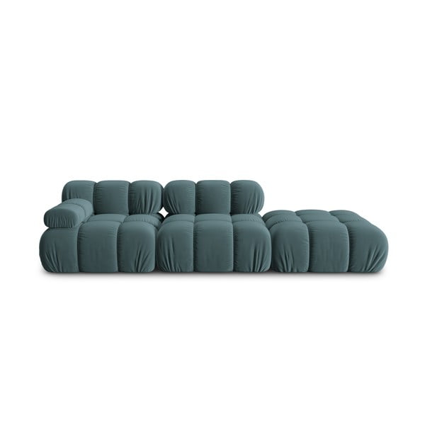 Sofa smaragdinės spalvos iš velveto 282 cm Bellis – Micadoni Home