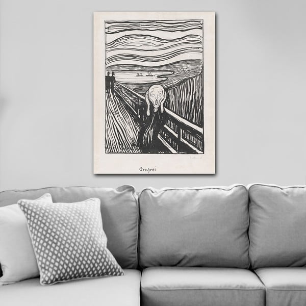 Paveikslas 70x100 cm Edvard Munch Sketch - Wallity-image-1