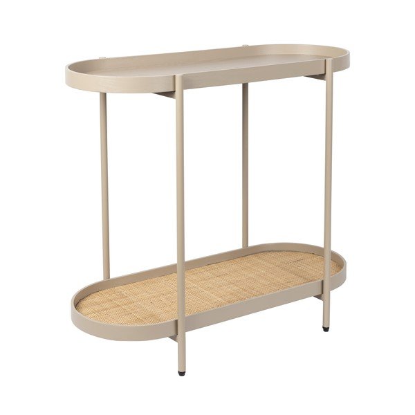 Konsolinis staliukas smėlio spalvos 39x85 cm Amaya – White Label-image-3
