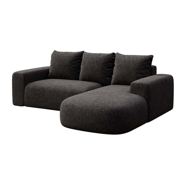 Antracito spalvos kampinė sofa (su dešiniuoju kampu/su gultu) Monce – Rodier-image-2