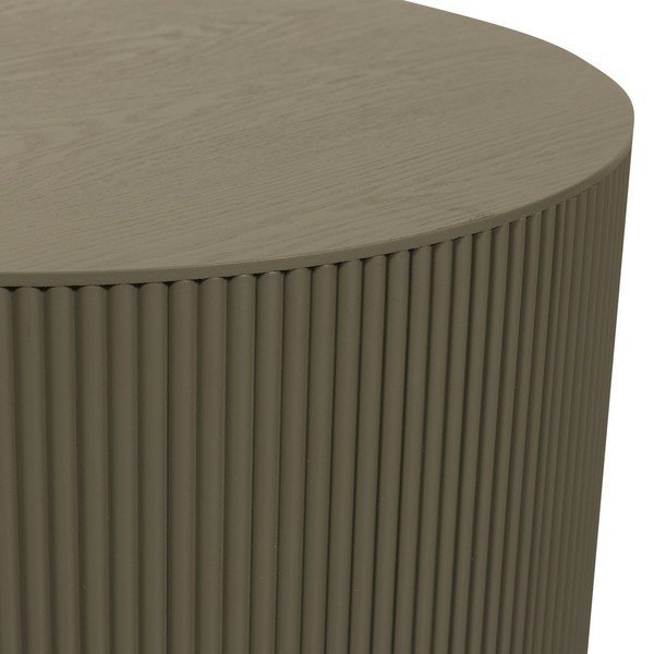 Apvalios formos kavos staliukas khaki spalvos ø 60 cm Sanne – WOOOD-image-2