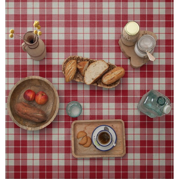 Staltiesė iš lino Couture Cuadros, 140 x 140 cm-image-2