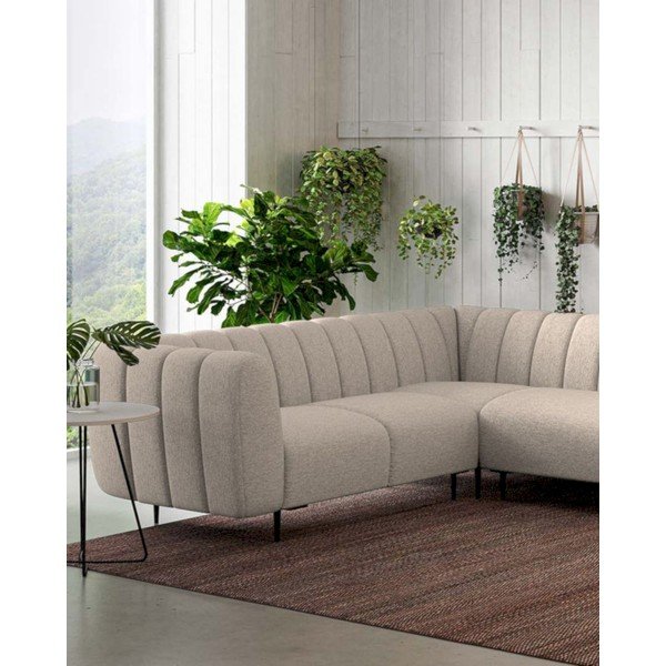 Kampinė sofa smėlio spalvos (su kairiuoju kampu/„L“ formos) Shel – Ghado-image-4