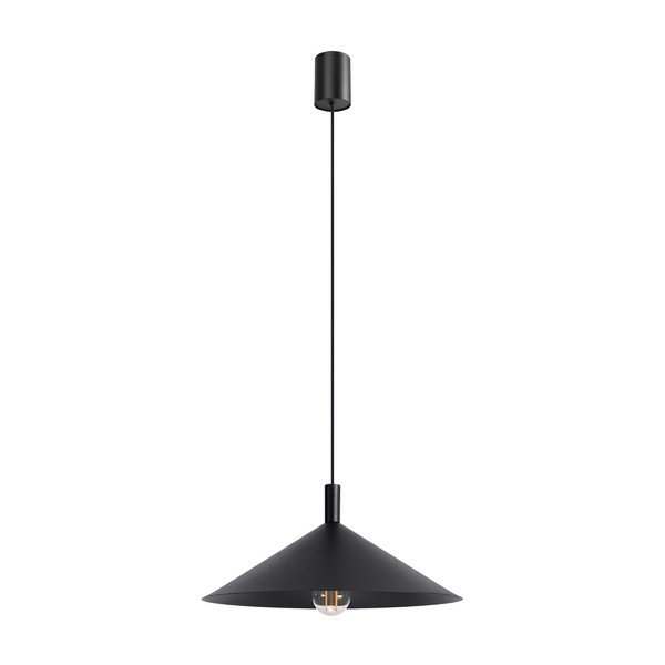 Juodos spalvos iš plieno kabantis šviestuvas ø 40 cm Zylo – Sollux