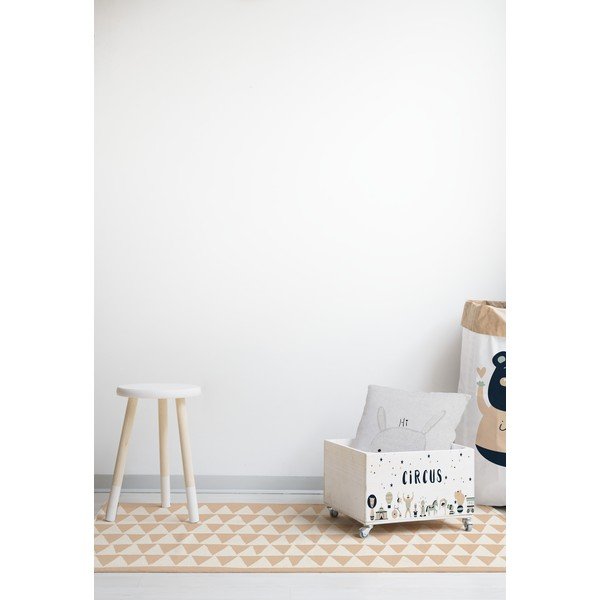 Vaikiška daiktadėžė su ratukais iš pušies medienos Folkifreckles Circus Crew-image-1