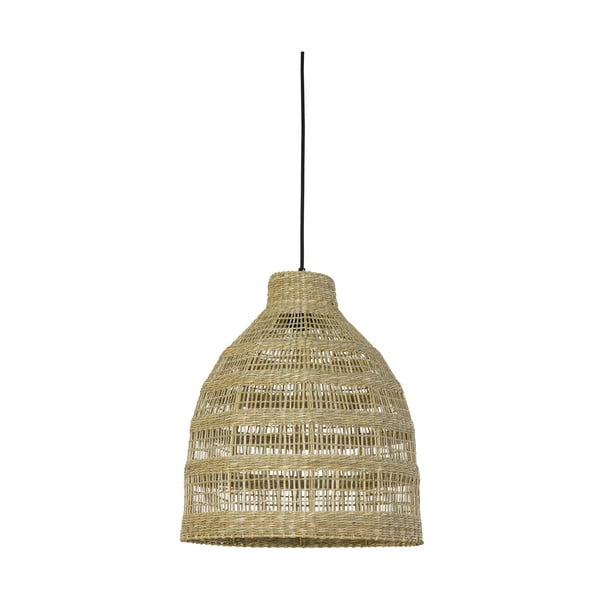 Kabantis šviestuvas natūralios spalvos ø 38 cm su jūržolės gaubtu Sagar – Light & Living