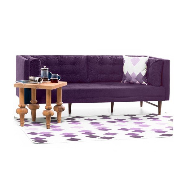 Violetinė trijų vietų sofa "Balcab Home Eva-image-1