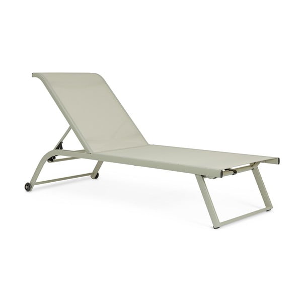 Taupe spalvos metalinis sodo šezlongas Taylor – Bizzotto