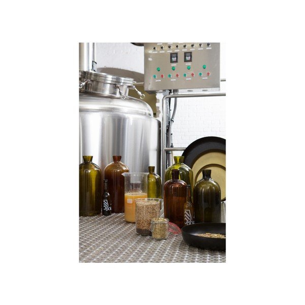 Tamsiai oranžinio stiklo vaza "BePureHome Chemistry", aukštis 40 cm-image-2