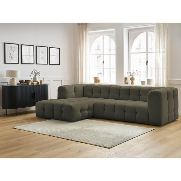 Kampinė sofa žalios spalvos Cloud – Bobochic Paris-image-1