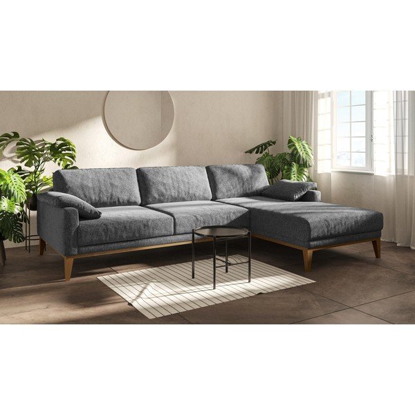Kampinė sofa tamsiai pilkos spalvos (su dešiniuoju kampu) Musso – MESONICA-image-1