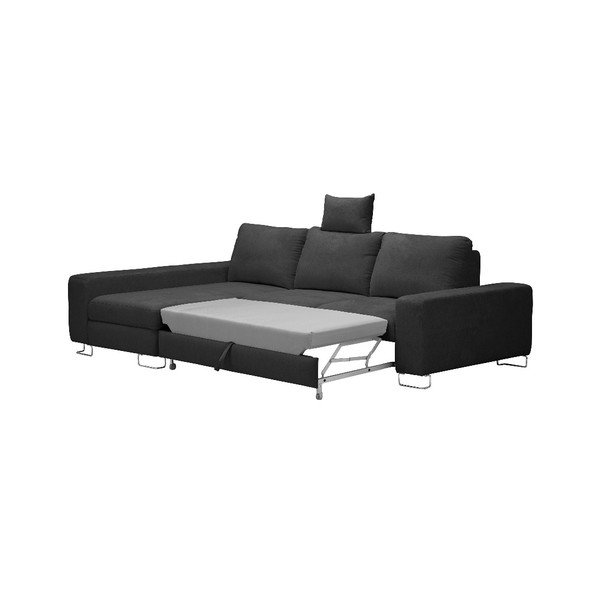 Tamsiai pilka kampinė sofa lova "Windsor & Co Sofas", kairysis kampas "Alpha-image-2