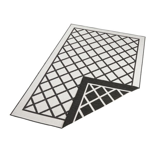 Juodos ir kreminės spalvos dvipusis lauko kilimas NORTHRUGS Sydney, 290 x 200 cm-image-3