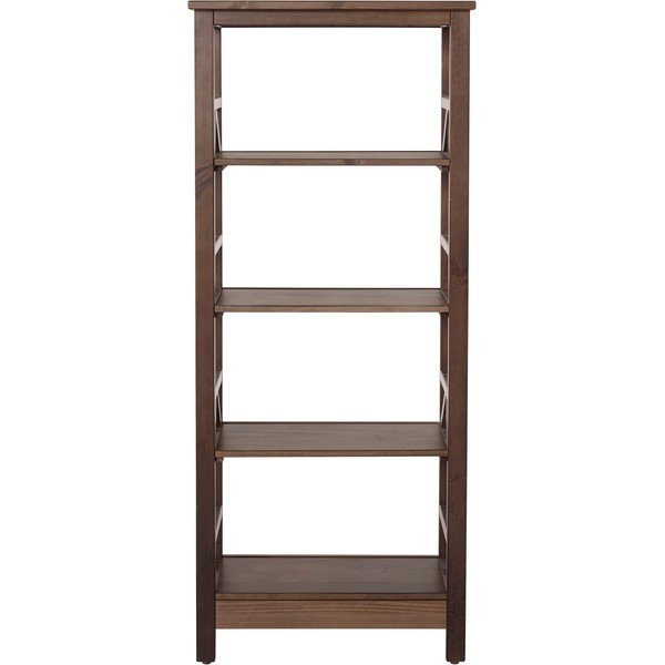 Iš pušies masyvo knygų spinta  rudos spalvos 62x138 cm Titian – Støraa