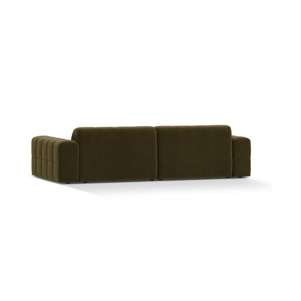 Khaki spalvos sofa iš velveto 252 cm Chicago – Cosmopolitan Design-image-2