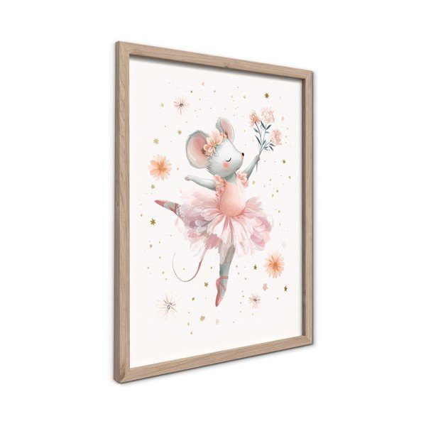 Vaikiškas paveikslas 30x40 cm Mouse Ballerina – Styler-image-4
