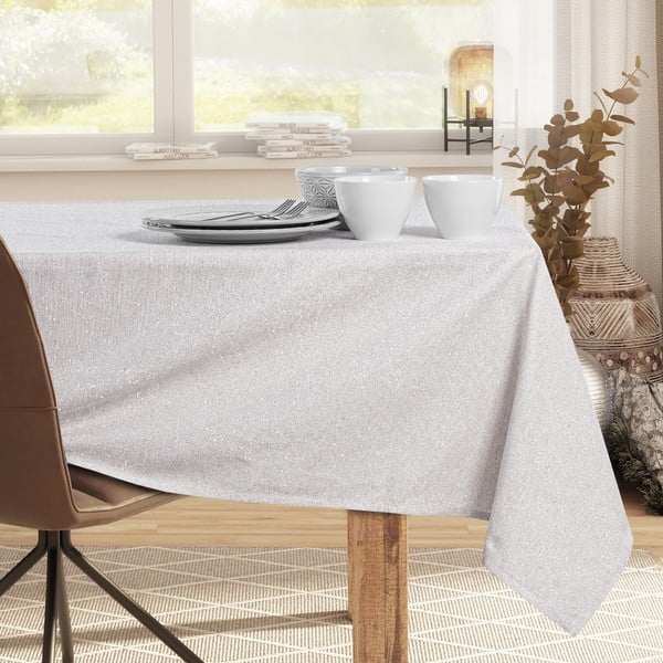 Kreminė staltiesė DecoKing Sparkle Cream, 140 x 400 cm-image-1