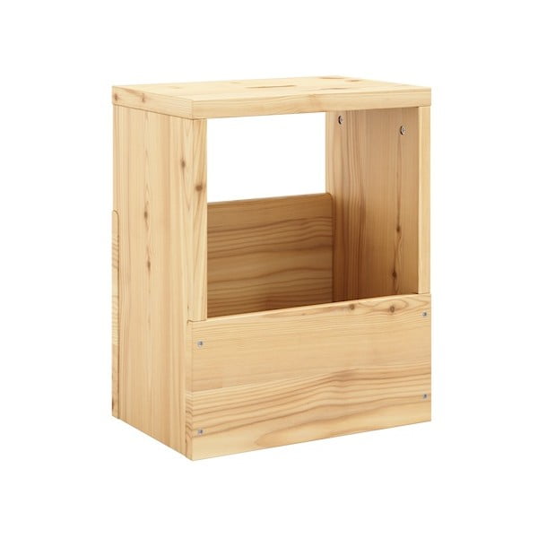 Iš pušies masyvo naktinis staliukas natūralios spalvos Grab It – Karup Design