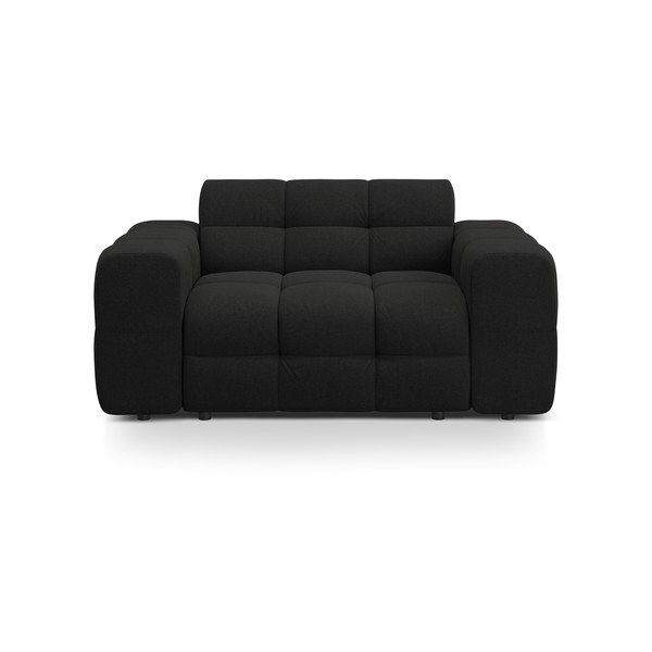 Juodos spalvos sofa 156 cm Kendal – Micadoni 