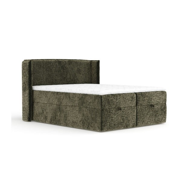 Spyruoklinė lova tamsiai žalios spalvos su sandėliavimo vieta 180x200 cm Passion – Maison de Rêve